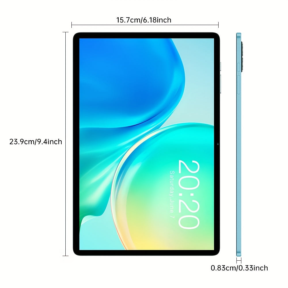 Teclast M50 Tablet with 6GB for RAM, 128GB ROM, and 1TB Expansion - Unisoc T606 8-Core CPU, Mali-G57 GPU, 10.1-inch TDDI Display, LTE Dual SIM Support, for Android 14, 6000mAh Battery, Wi-Fi, 5MP 13MP Cameras, Tablet PC