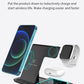 TIMESS 3-in-1 Wireless Charging Station, for iPhone 16, 15, 14,13,12,11/Pro/Max/Mini/Plus, X, XR, XS/Max, SE, 8/Plus, for Apple Watch 1-9, for Airpods 3/2/Pro