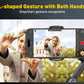 AOCHUAN Smart X Smartphone Gimbal Stabilizer For IPhone 15/14/13 Pro Max - Built-in LED Light, 3-Axis Foldable - For Video Recording & Vlogging - Perfect Gift for Content Creators & YouTubers