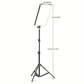10" USB Powered LED Ring Light with 4.7ft Stand