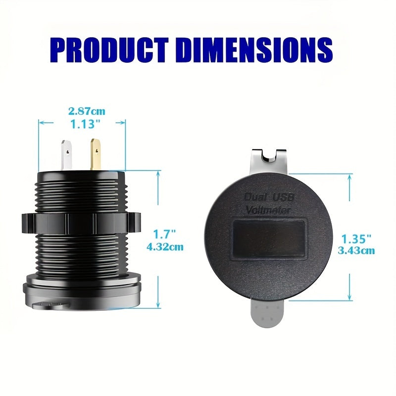 Dual USB Charger Socket - Power Outlet 5V 2.1A 2.1A