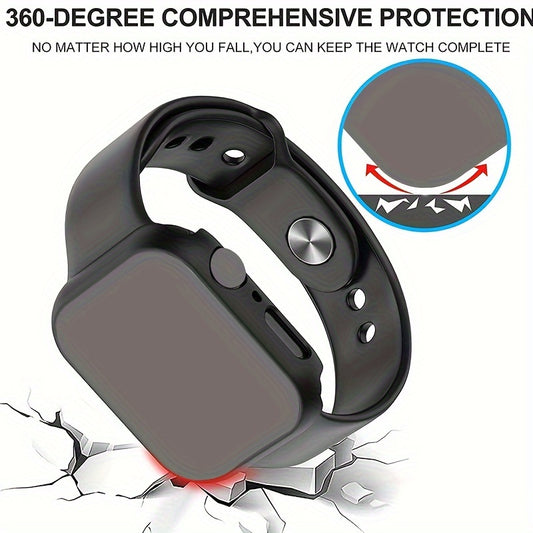 Privacy Protection Case Screen Protector, 26 Degree Touch Sensitive Ultra-Thin Glass Lightweight Cover Bumper For Iwatch Ultra/Series 9/8/7/6/5/4/3/2/SE, 38/40/41MM、42/44/45/49MM
