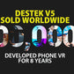 DESTEK V5 VR Headset for Smartphone - Includes Remote and Free VR App with QR Code