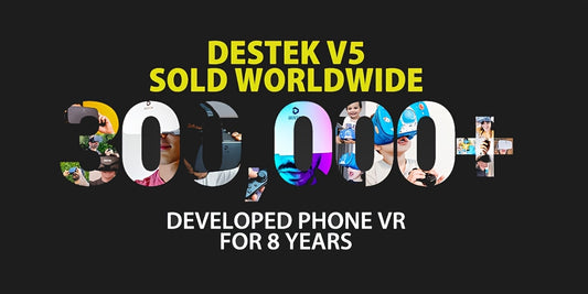 DESTEK V5 VR Headset for Smartphone - Includes Remote and Free VR App with QR Code