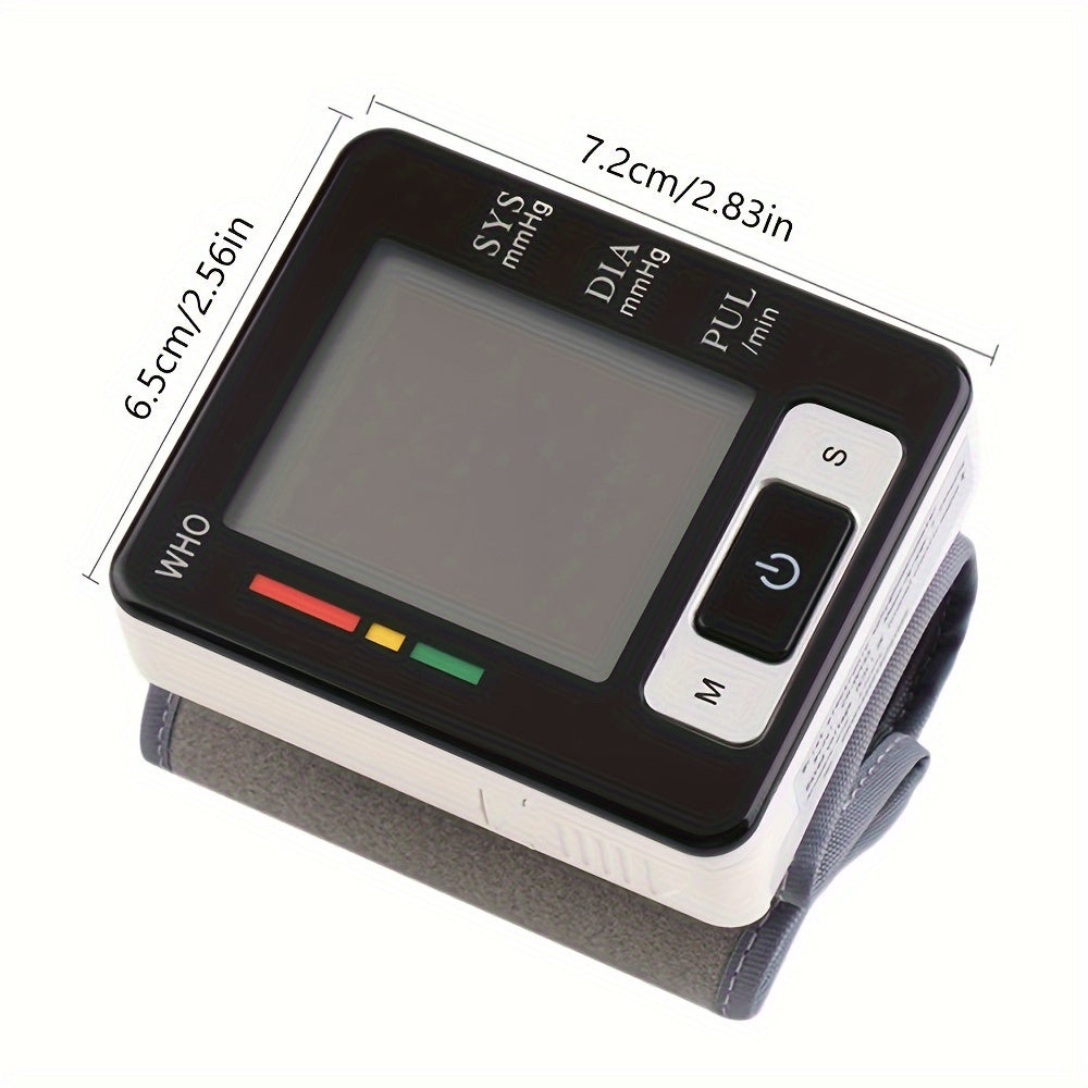 CHANG KUN Premium Wrist Blood Pressure Monitor With Pulse Heart Rate, Blood Pressure Machine With Large LCD Display - Digital Automatic Blood Pressure Wrist Cuff And Carrying Case Included, Health Monitoring For Adult And Older