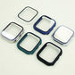 Glass  Case For Apple Watch 8 7 45mm 41mm 44mm 40mm Screen Protector PC Cover Bumper For IWatch Series 3 4 5 SE 6 Accessories