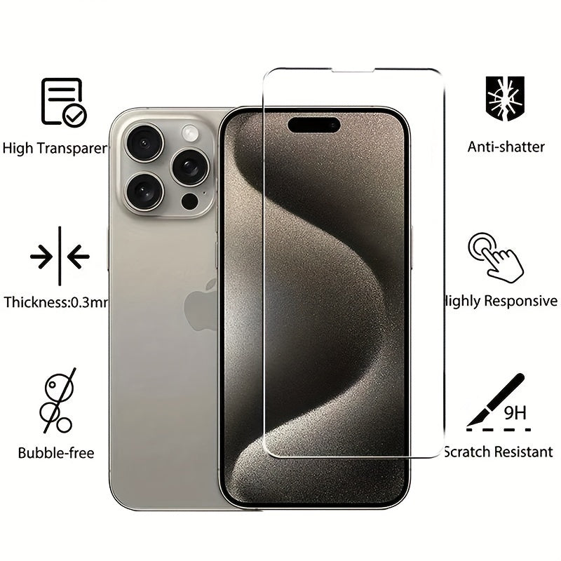 5Pcs Tempered Glass Screen Protectors