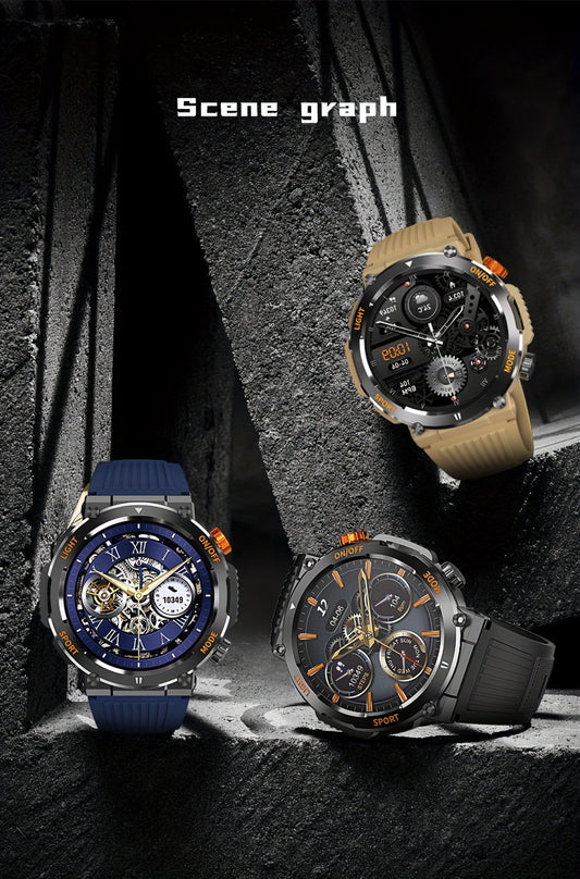 Smartwatch, All-Day Health Monitoring, Long-Lasting Battery Life, IPS 1.46" Display, Cool Mint. for gift