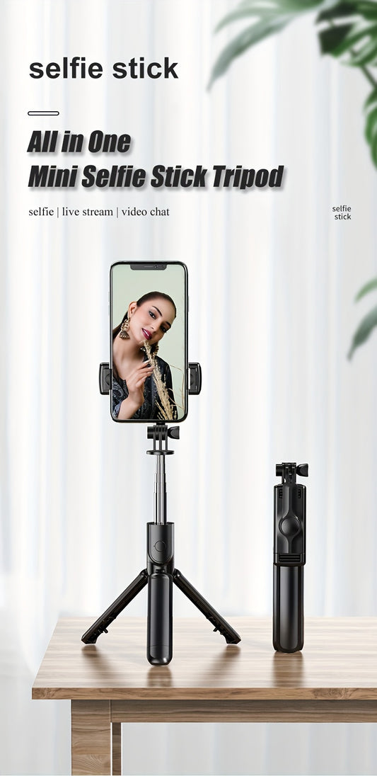 Extendable Cell Phone Selfie Stick, Smartphone Tripod Stand With Wireless Remote, 360° Rotation For IPhone/Samsung/Android Smartphones
