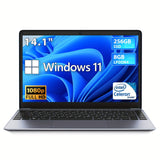 CHUWI HeroBook Pro Windows 11 Laptop, 14.1" 1920*1080 FHD IPS Display, 8GB LPDDR4 256GB SSD 1TB SSD Expand, Intel N4020, Mini HD, 2.4G/5G WiFi, Webcam, USB 3.0, TF Card, NoteBook Computer