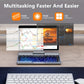 Crelander 2 in 1 Mini Laptop | 8 Inch Touchscreen Portable Computer | Intel 12th Gen N100 Processor | 12GB DDR5 RAM | 1TB M.2 SSD | PD 30W Charging | Wi-Fi 6 BT5.2 | Backlit Keyboard | Windows 11