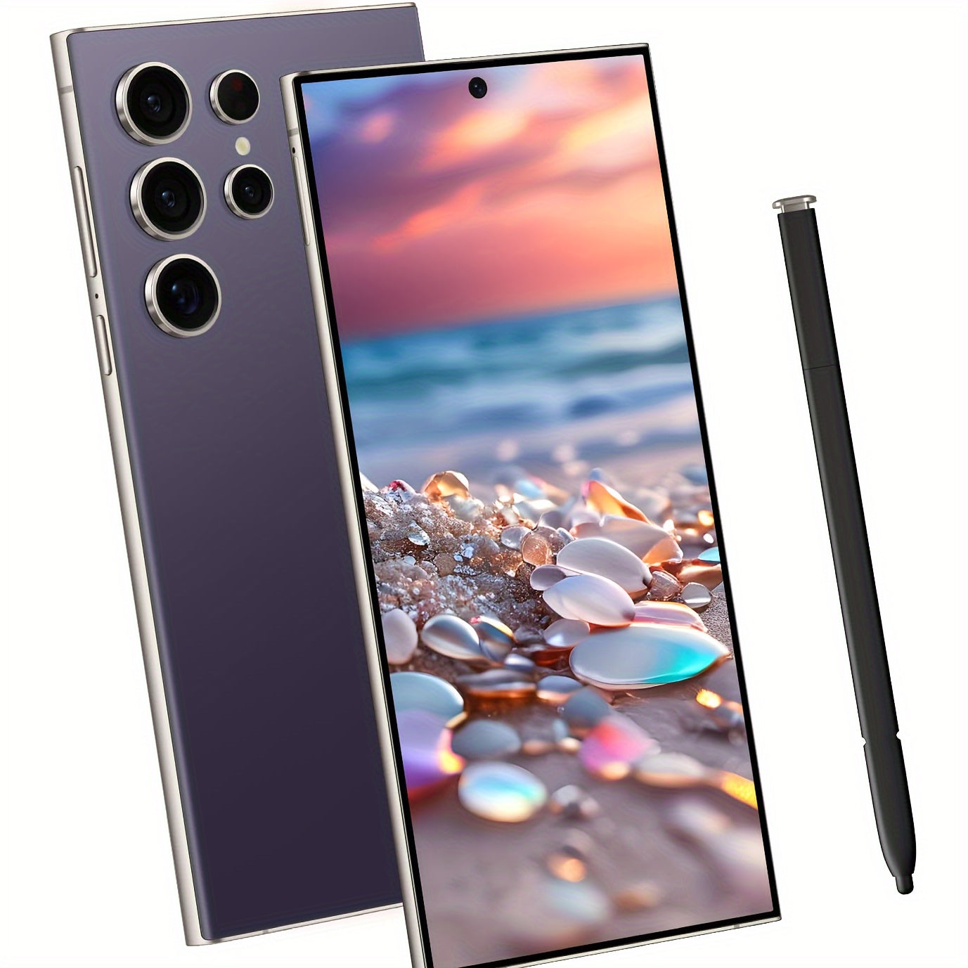 Andorid 13 Unlock Cell Phone, Touchscreen Unlock Smartphone, Dual SIM, Dual Standby, Face Recognition, 50 13MP HD Camera, 6800 MAh, 8 256GB With Stylus, Headphones, Type-c Charging Cable, Case, Screen Protector, Holiday Birthday Gift