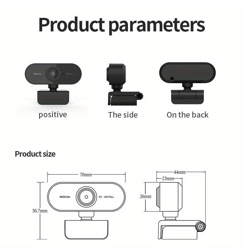 Full HD 1080P network computer with microphone, video camera, voice call camera, conference camera, student classroom camera, video network camera, work camera