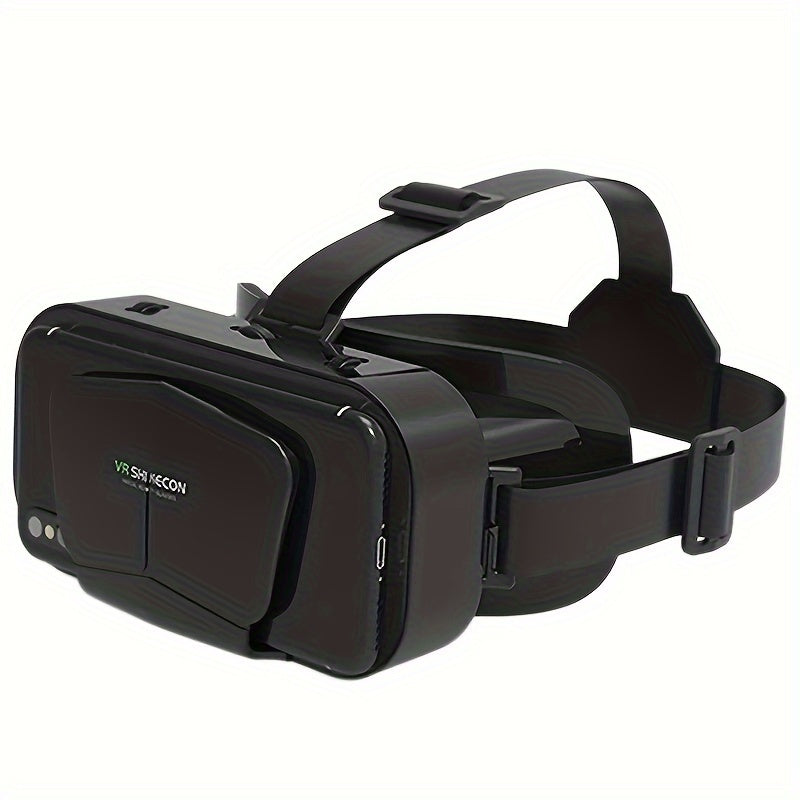 [Popular Choice] Adjustable 3D VR Headset for Smartphones - HD Blu-Ray Lens, Comfortable Nose Pads & Straps, Ideal for Movies & TV, Fits Phones up to 7.2" - Lightweight & Durable
