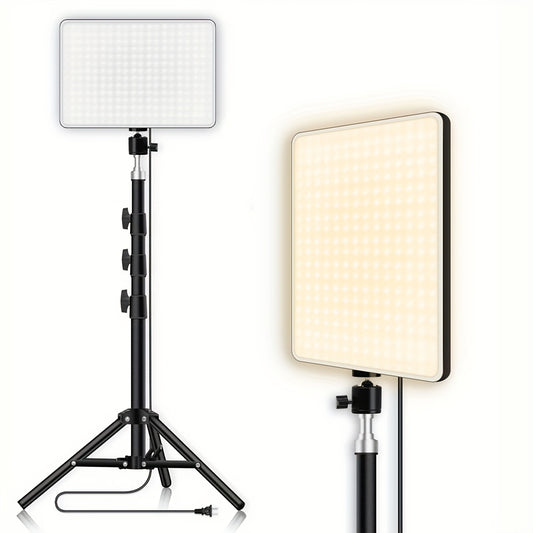 1 Pack LED Ring Fill Light - 10 Inch With Adjustable Tripod Stand 1.1 Meter Bracket