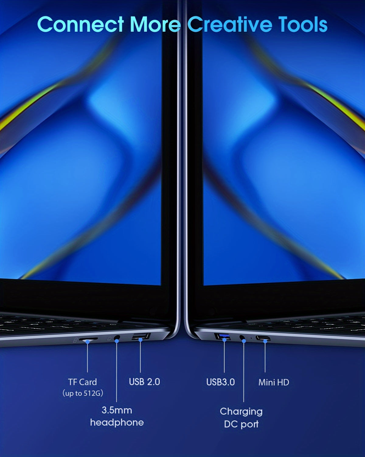 CHUWI HeroBook Pro Windows 11 Laptop, 14.1" 1920*1080 FHD IPS Display, 8GB LPDDR4 256GB SSD 1TB SSD Expand, Intel N4020, Mini HD, 2.4G/5G WiFi, Webcam, USB 3.0, TF Card, NoteBook Computer