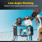 AOCHUAN Smart X Smartphone Gimbal Stabilizer For IPhone 15/14/13 Pro Max - Built-in LED Light, 3-Axis Foldable - For Video Recording & Vlogging - Perfect Gift for Content Creators & YouTubers