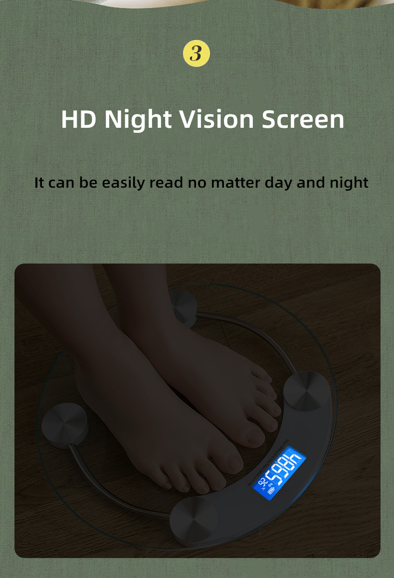 Smart Digital Bathroom Scales with LCD Display