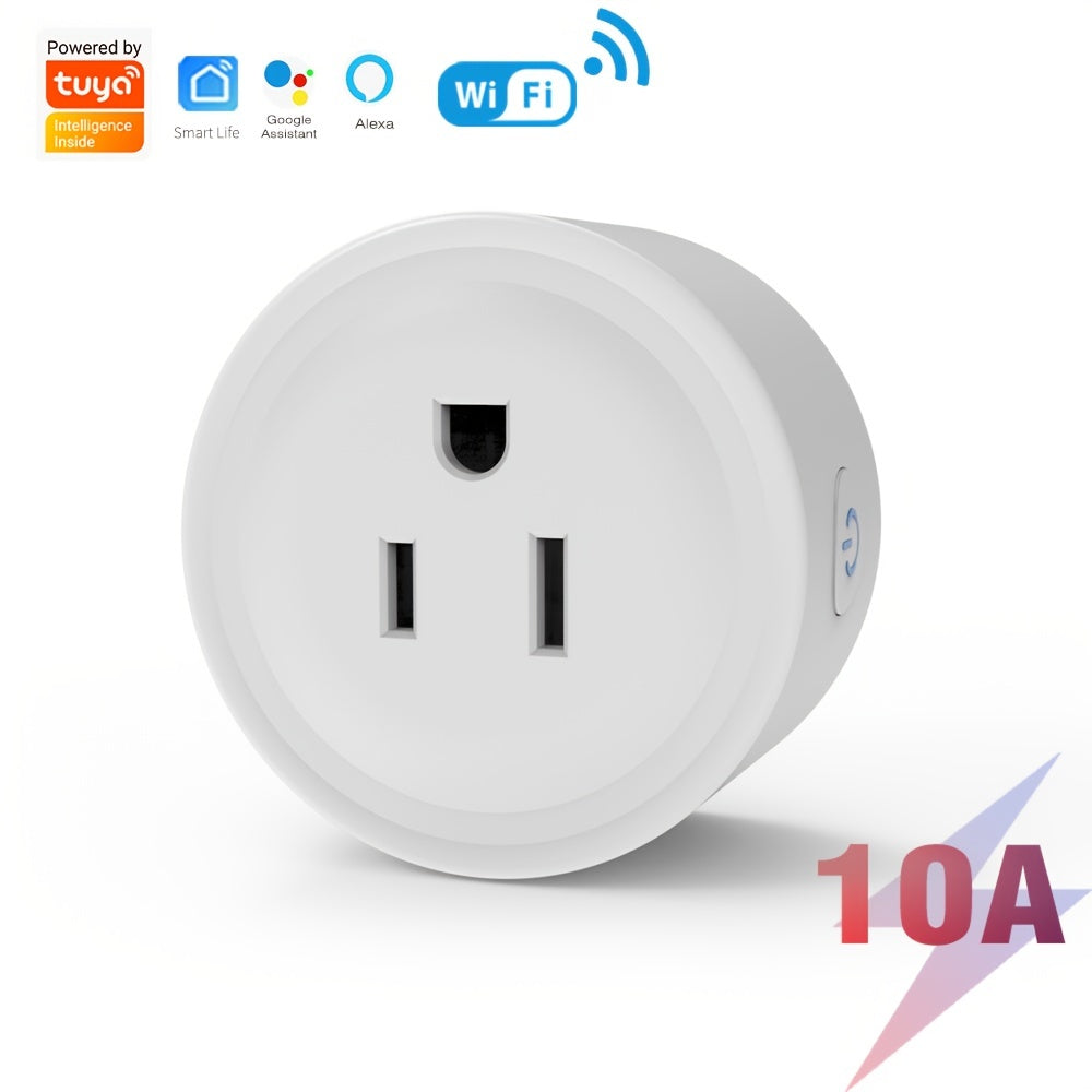 Graffiti WiFi Smart Socket Remote Control Timer Switch Support Smart Speaker Voice Control Google Assistant Support