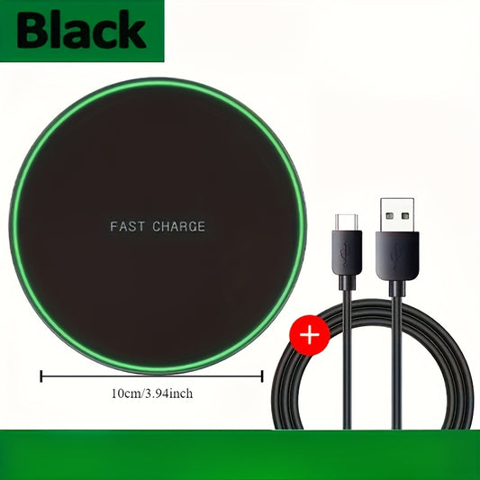 15W Wireless Charger USB C Fast Charging Pad Quick Charge For IPhone 14 13 12 13 XS XR 15 Samsung S22 S21 S20 S9 S10 S8