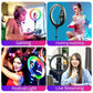 10" LED Selfie Ring Light, 38 Color Modes With Tripod Stand