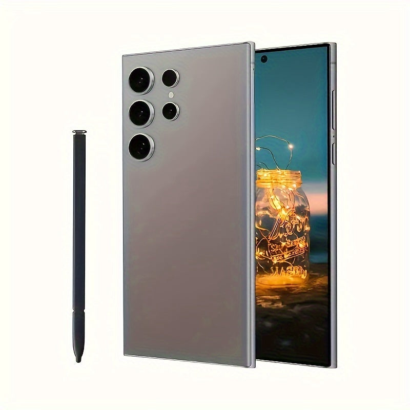 S24 Intelligent Touchscreen Phone, Dual Card Dual Standby, Facial Recognition, 8 256GB, High-definition Camera, 6800mAh - With Stylus, Headphones, Type-C Charging Cable, Phone Case, Screen Protector