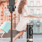 Portable Aluminum Alloy Phone Selfie Stick, Extendable Mobile Phone Tripod, Integrated Wireless Remote Hands Free Shooting For Apple IPhone And Android Smartphones 4''-7"