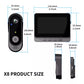 Wireless Security Smart Doorbell Intercom Two-Way Video Camera Bell Chime 1080P